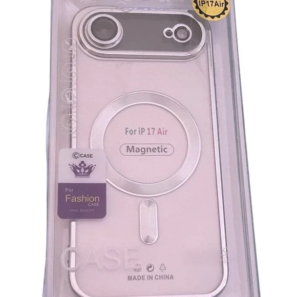 CCase‎ iPhone 17 Air Magnetic Protective Case Clear Silver