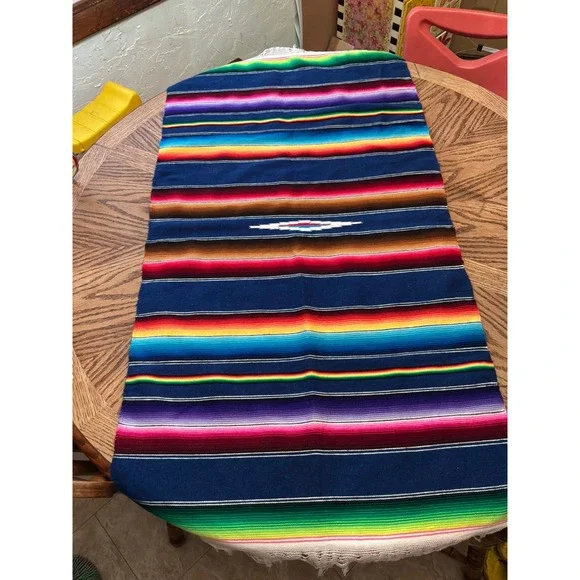 Southwestern Unisex Unbranded Mexican Serape Blanket 47x24 Multicolor