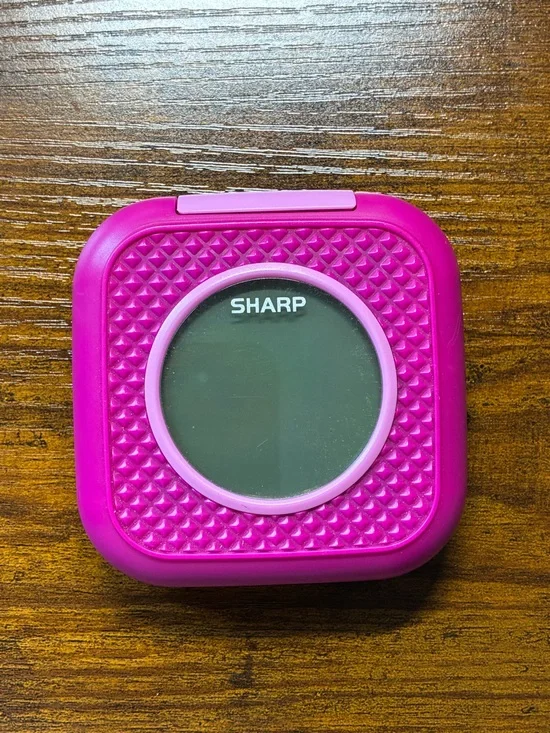 Pink alarm clock