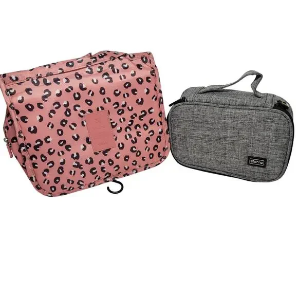 Sisma Travel‎ Cable Organizer Case + Hanging Makeup Toiletry Bag Lot 2