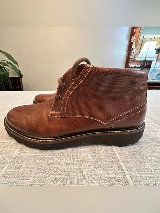 NWT Nunn Bush Men's Circuit Chukka Boots Size 8.5 Brown Leather Canvas