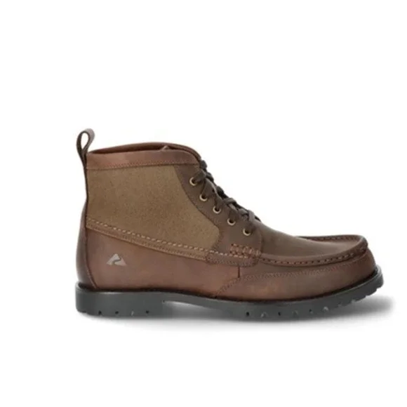 Ozark Trail Chukka Men's Boots Rolled Brown Leather Street Casual Rugged Size 7‎