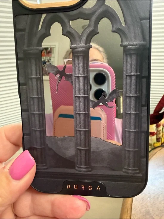 Burga NEW Gothic HOUSE OF DRAGONS/GAME OF THRONS INSPIRED mirrored Case Black