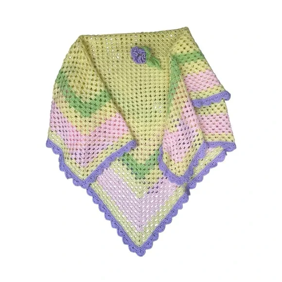 Handmade Crocheted Granny Square‎ 45