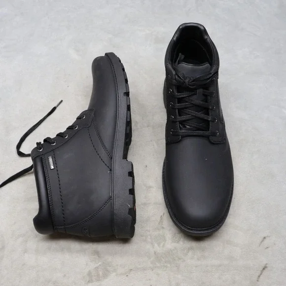 Rockport Mens 13M Chukka Boots Black Storm Surge Slip Resistant Waterproof NEW