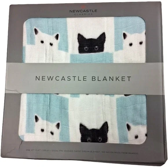 Baby Peek A Boo Cats Bamboo 4 Layer Blanket 47