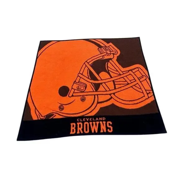 VTG Cleveland Browns Biederlack Blanket Throw Stadium 55”x 47” USA Made