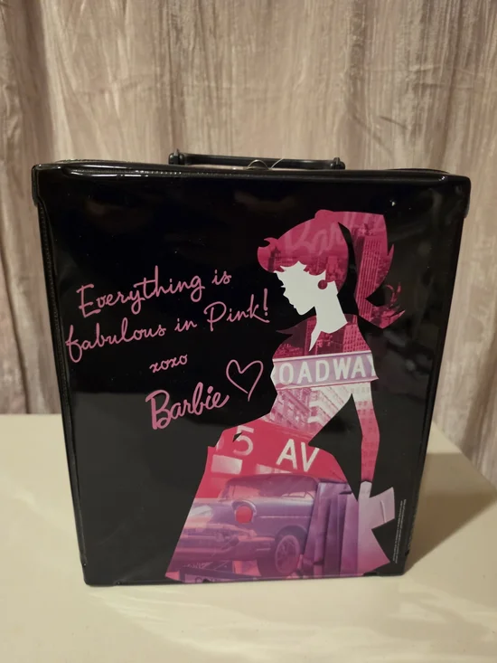 Barbie Black and Pink Storage Bin - Everything is Fabulous in Pink