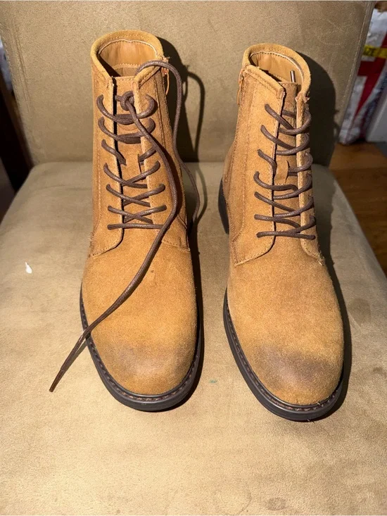 Cliffs by WHITE MOUNTAIN Men's Tan Suede Chukka Lace-Up Boots