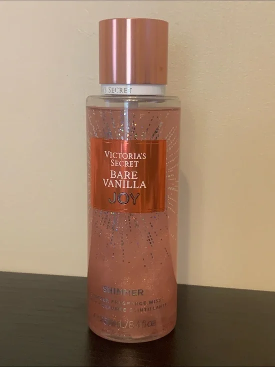 Victoria's Secret Bare Vanilla Joy Shimmer Body Mist - Rose Gold Pink