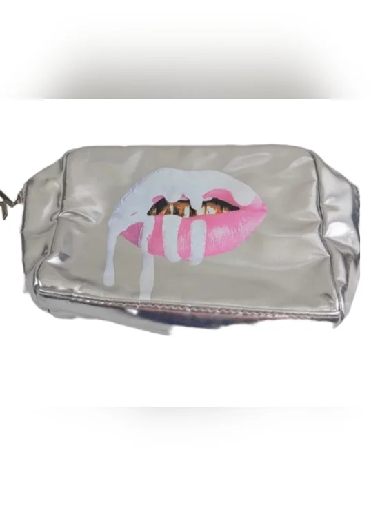 Kylie Jenner Silver Metallic Bag 5