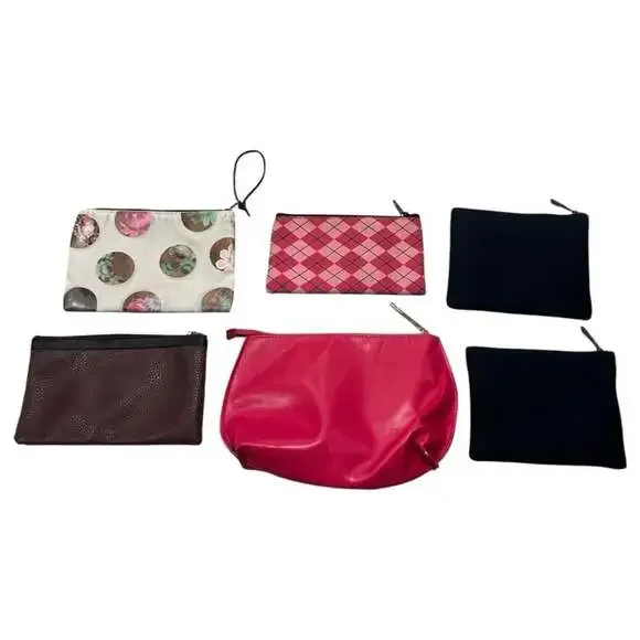 Set of 6 Assorted Cosmetic Bags Including Cynthia Rowley, Dickies, Away x United