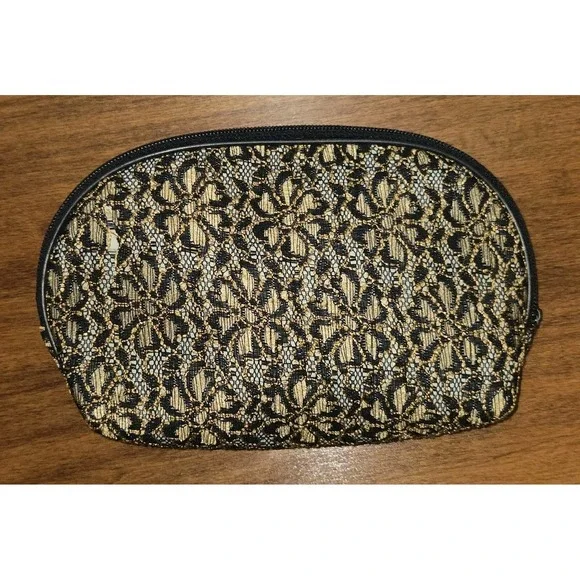 Unbranded Bag Floral Embroidered Tapestry Cosmetic Bathroom Makeup Travel Bag