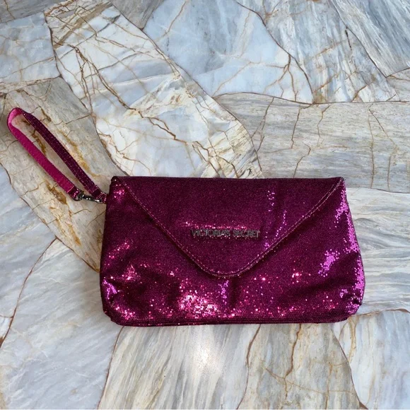 New VICTORIA'S SECRET‎ Women's Clutch, Makeup Bag Pink