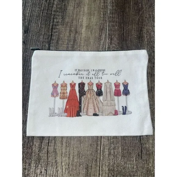 Taylor Swift Eras Tour Canvas Cosmetics Pouch