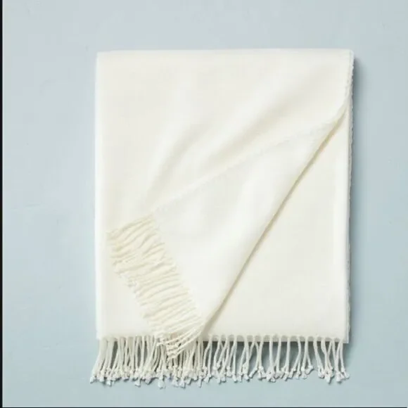 Hearth & Hand Magnolia fringe throw blanket