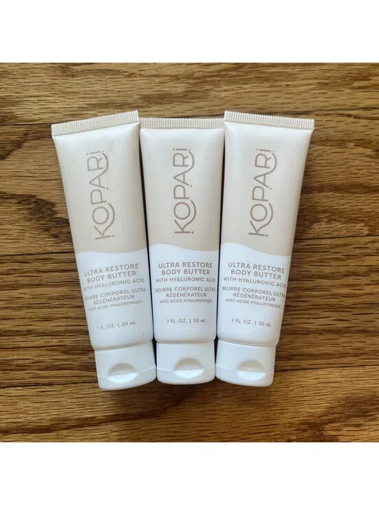 KOPARI Ultra Restore Body Butter Tubes 1 oz / 30 ml ea X 3 Sealed