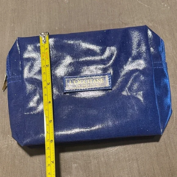 L'OCCITANE Shiny Navy Blue Cosmetic Pouch
