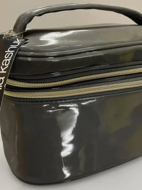 MSRP $30 | Sonia Kashuk Double Zip Travel Train Case Makeup Bag – Gray – NWT