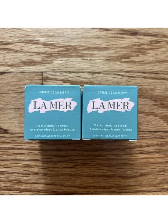 2x Creme de La Mer Moisturizing Cream 0.24oz Deluxe Sample Size