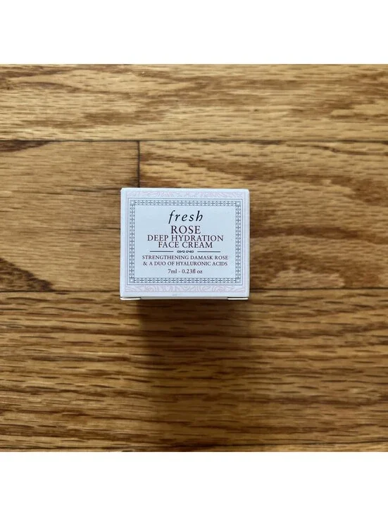 FRESH ROSE DEEP HYDRATION Face Cream Moisturizer Travel Size 0.23 oz / 7ml NIB