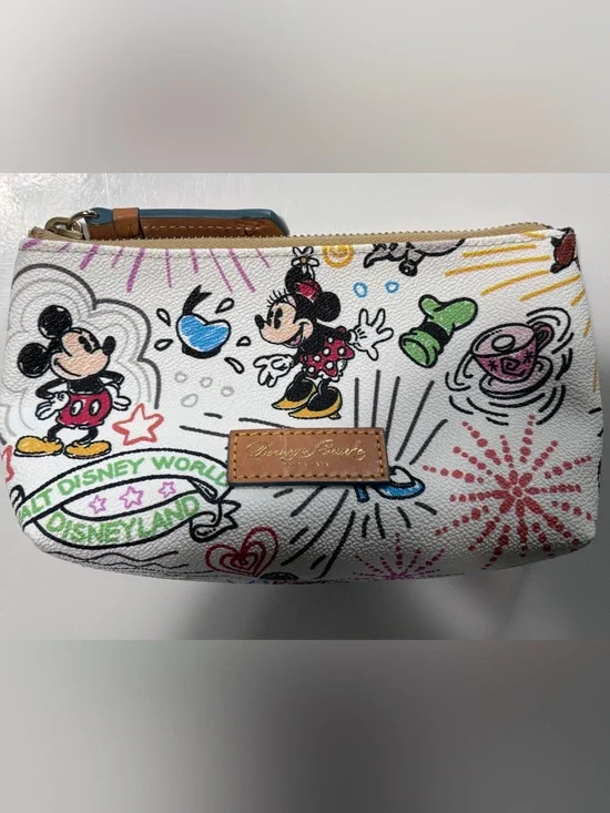 Disney Dooney & Bourke Sketch Small Cosmetics Pouch