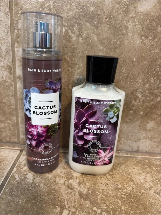 Bath & Body Works Cactus Blossom Mist & Lotion - Purple