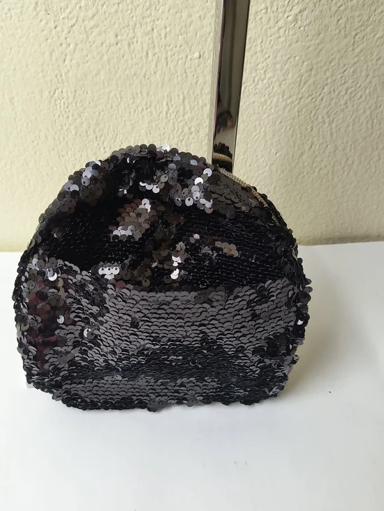 Black Sequin Women's Evening Clutch