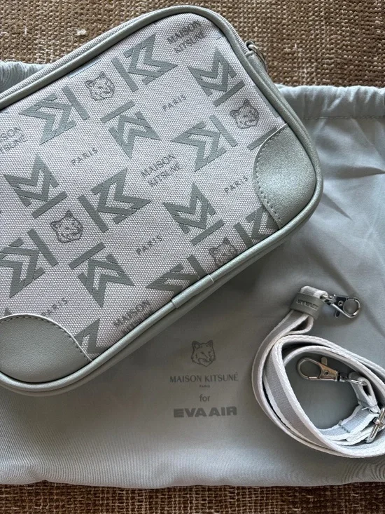 ✈️🦊 Maison Kitsune EVA Air Travel Pouch Crossbody Bag