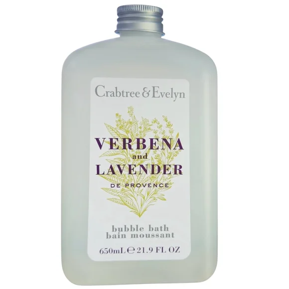 Crabtree & Evelyn Verbena and Lavender De Provence Bubble Bath Shower Gel 21.9oz