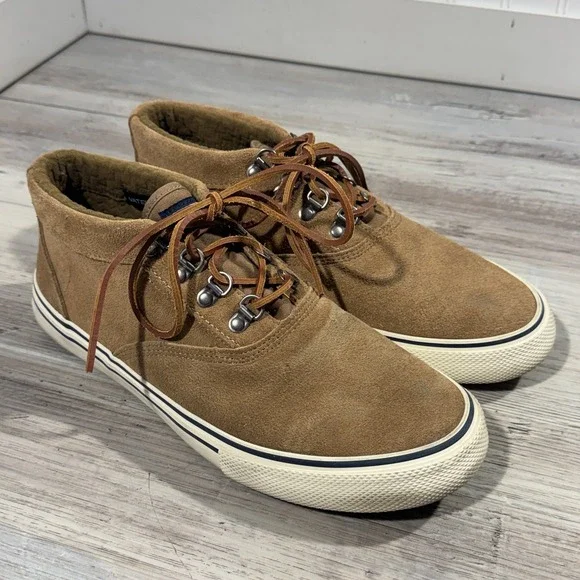 Sperry‎ Striper Storm Chukka Men's Sz 9 Waterproof, Suede Tan Boots, STS19888