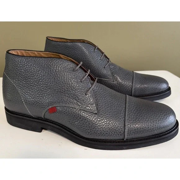 MARC JOSEPH NEW YORK Lenox Hill BOOTS MENS NEW SIZE 13 Gray Pebble Leather Chuka