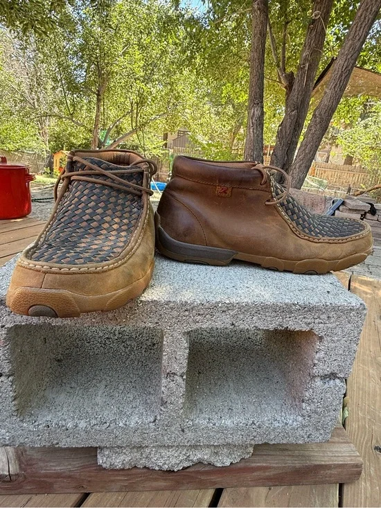 Twisted X Men's Chukka Driving Mocs Woven Leathee