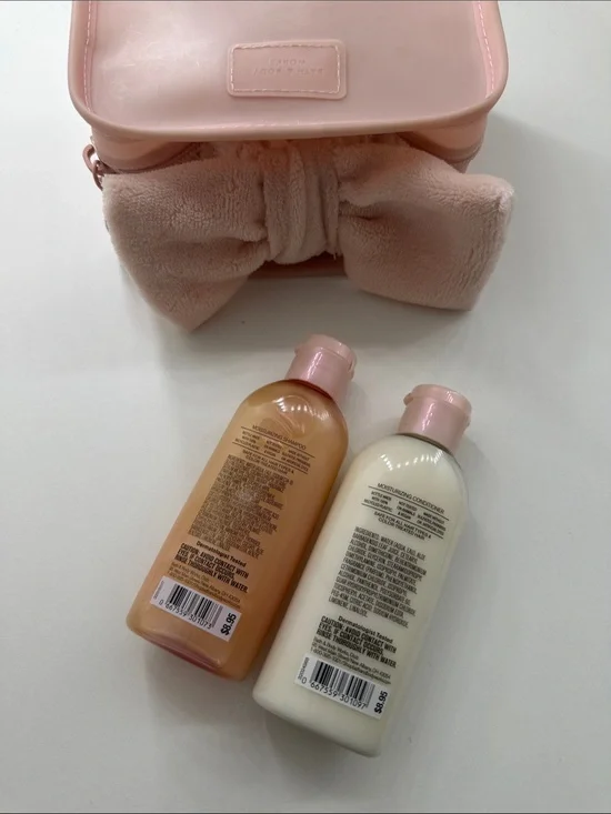 Bath&BodyWorks Champagne Pink Travel Body Wash & Pouch Set