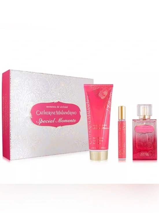 Catherine Malandrino Pink Special Moments Bath & Body Gift Set-Plus more❤️