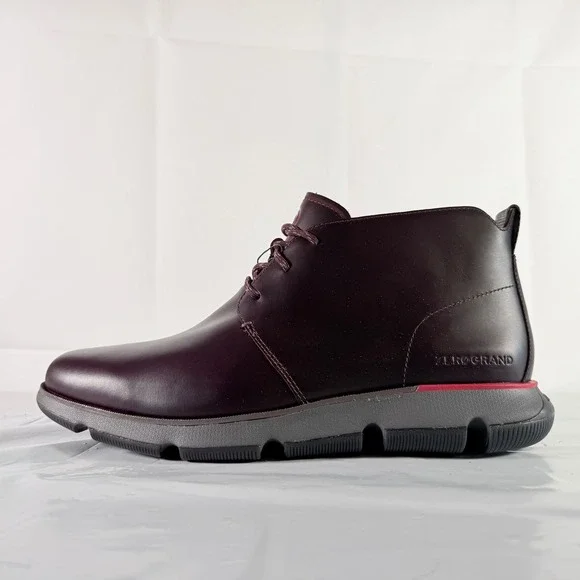 Cole Haan 4.ZERØGRAND Waterproof Chukka Boot Men's 10 W Pinot Magnet C34855