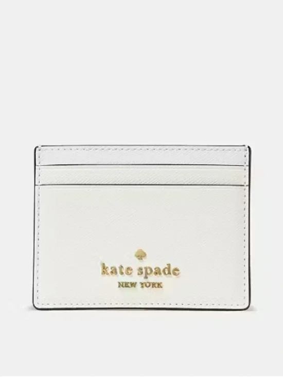 NWT Kate Spade Small Slim Card Holder• Meringue