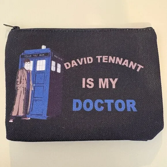 Dr. Who David Tennant Phone Booth Makeup Bag Pencil Case