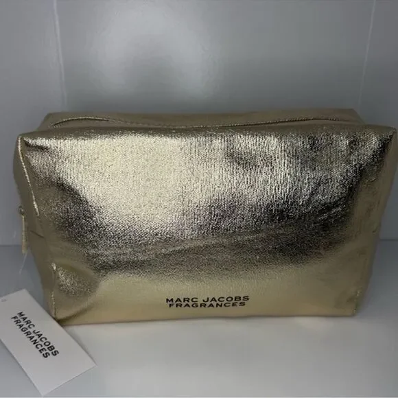 Marc Jacobs Oversized Gold Cosmetic Bag (180)