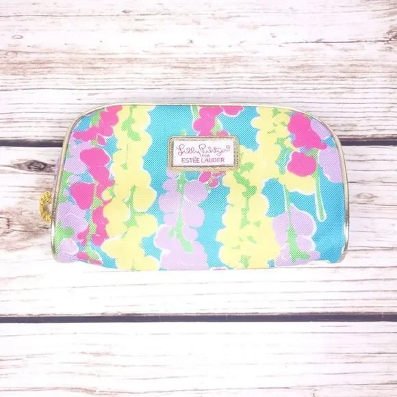 Lilly Pulitzer for Estee Lauder Floral Make Up Travel Bag