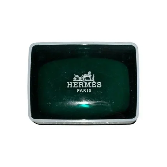HERMES Eau d’Orange Verte Scented Mini Soap with Case Le Bristol Paris 25 g