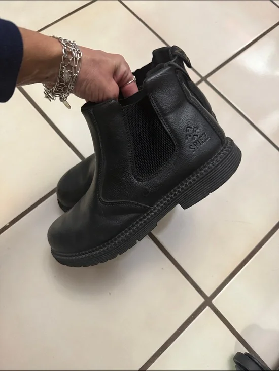 Black Leather Chelsea Boots