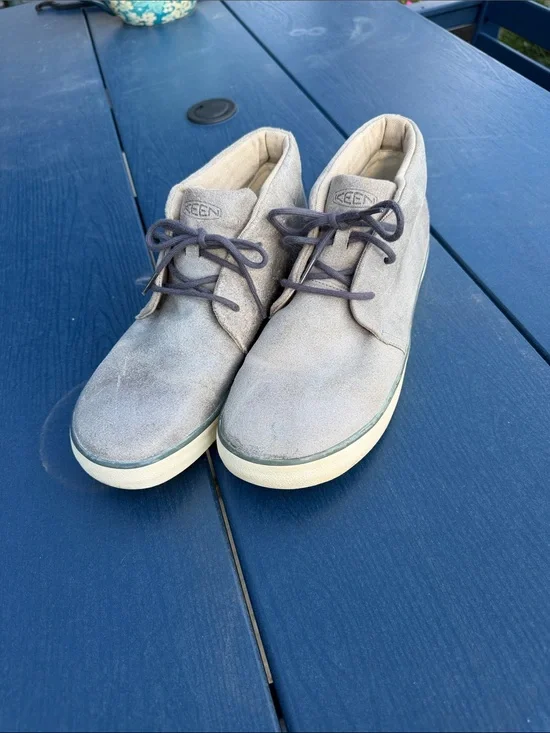Men's Suede Keen Chukka boots in gray