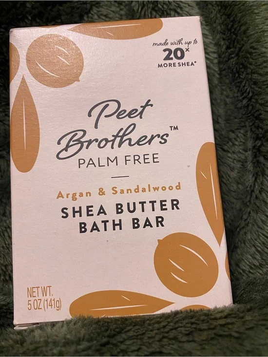 Peet Brothers Argan & Sandalwood Shea Butter Bath Bar - Beige & Tan