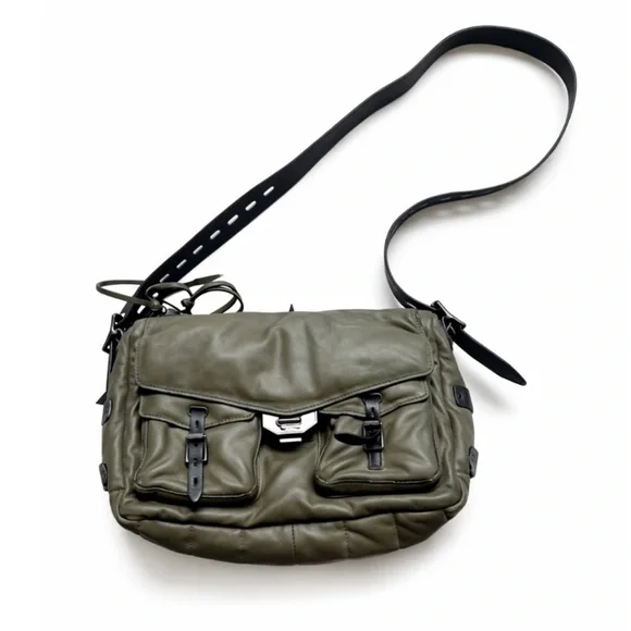 Rag & Bone Field Puffer Crossbody Bag Leather