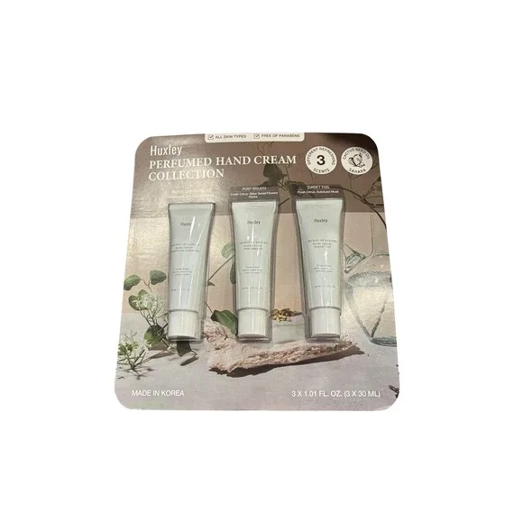 Huxley Secret of Sahara Perfumed Hand Cream Collection 3-Piece Set K-Beauty Gift