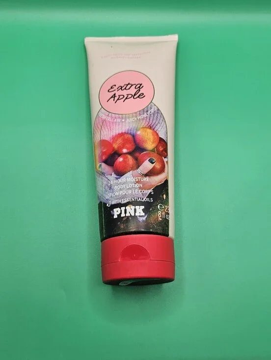 PINK Victoria's Secret Extra Apple Body Lotion - Pink, Red, White