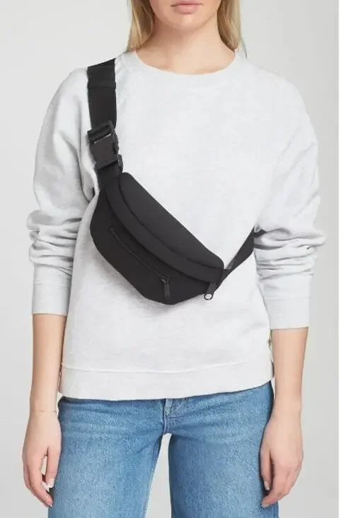 NWT Black Crossbody Sling / Belt Bag/ Fanny Pack with Adjustable Strap