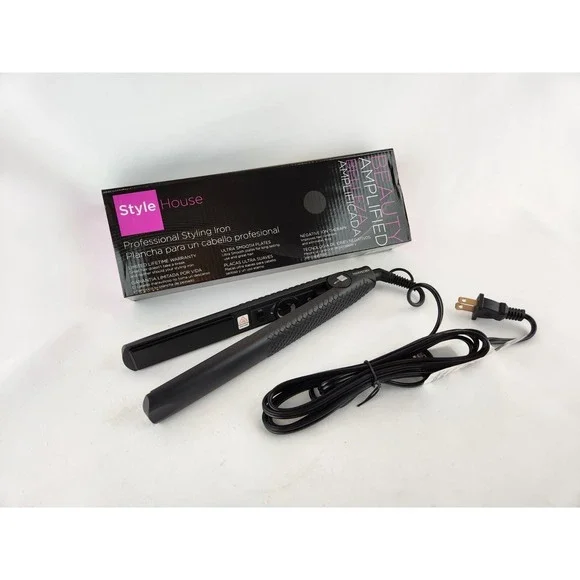 NEW Style House Beauty Amplified Style Ceramic Flat Iron Hair Straightener 1.25
