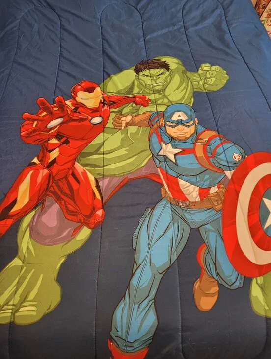 Marvel Avengers Twin Comforter Set And Curtains